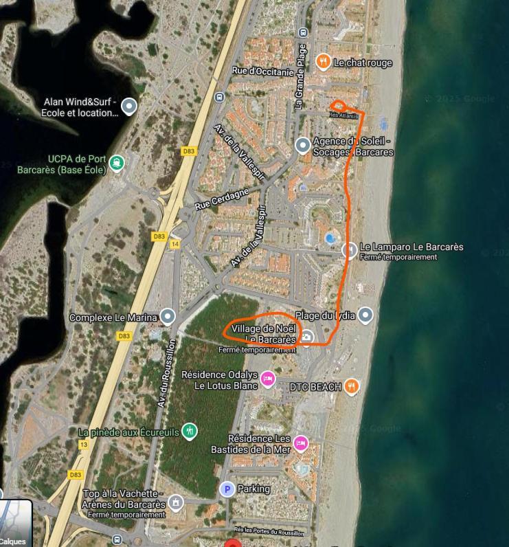 Le Victoria'S Beach Barcares - Parking Prive - Direct Plage - 5 Minutes A Pied Du Lydia - 3 Personnes Le Barcarès Exteriör bild