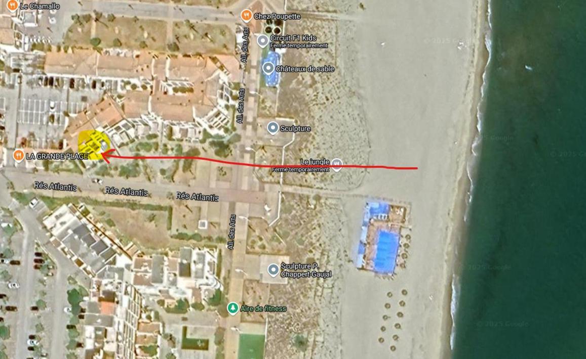 Le Victoria'S Beach Barcares - Parking Prive - Direct Plage - 5 Minutes A Pied Du Lydia - 3 Personnes Le Barcarès Exteriör bild